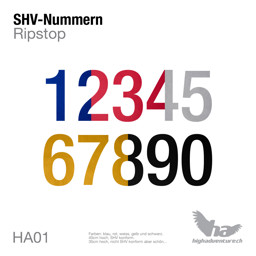 Picture of SHV-Nummern aus Ripstop