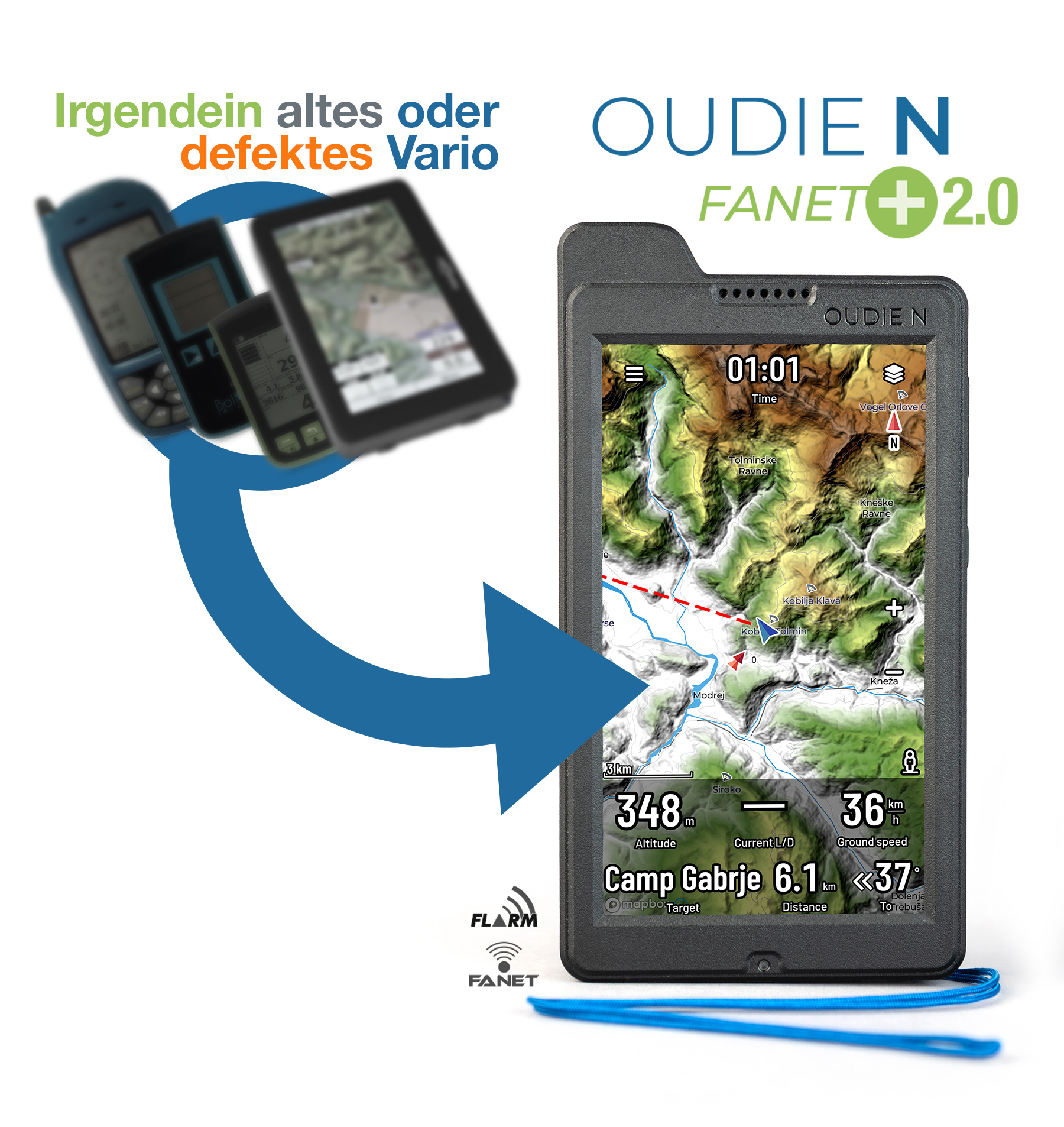 Picture of Trade In irgendein altes oder defektes Vario > Oudie N Fanet+ 2.0